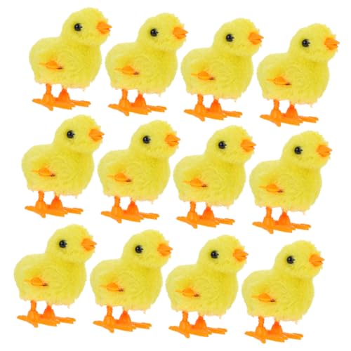 BESPORTBLE 12 Piezas Juguetes De Cuerda Unidades Pollitos De Cuerda Mecanismo De Relojería Divertido para Bebés