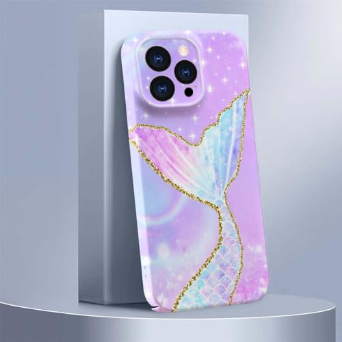 Coque iPhone 15 Pro Max pour filles motif queue de sirène idée cadeau idéal - 4