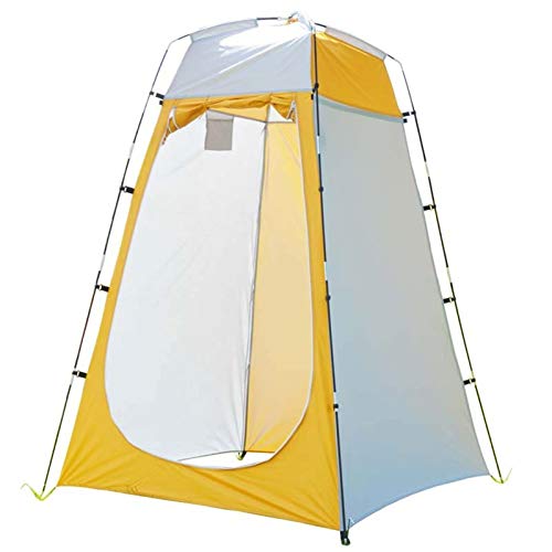 Tente de douche extérieure avec sac de transport et rideau amovible pour camping