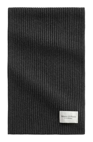 Écharpe Knitted Scarf Marc O'Polo gris foncé en maille douce pour homme