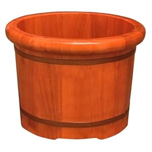 Solid Wood Foot Tub, Foot Baths Wood Foot Tub, Wooden Foot Basin Wooden Foot Basin,Oak Foot Bath Barre,Pedicure Bowl Spa Massage Home Oak Foot Tub