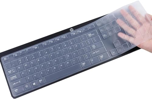 Keyboard Cover for HP USB Slim Business Keyboard KU-1469 SK-2120 KB-1469 803181 & HP EliteOne 800 G4 All-in-One PC, HP Slim Keyboard Protector Skin-Clear