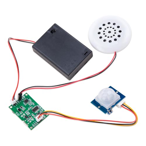 ZORZA 1Pcs Customizable MP3 Playback Kit DIY Voice Module Featuring 3W Speaker and PIR Infrared Sensor Supports USB Download TF Card for Easy Audio Management