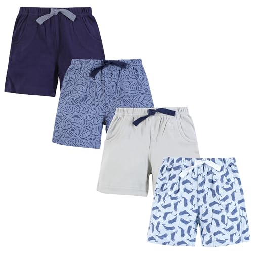 Hudson Baby Infant Boys Shorts Bottoms 4-Pack, Whales And Waves, 18-24 Months Hudson Baby Infant Boys Shorts Bottoms 4-Pack, Whales And Waves, 18-24 Months
