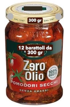 Pomodori Secchi Zero Olio Senza Grassi, 12 confezioni da 300 gr Scad.2028