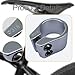 Lljsszr Bicycle Seat Post Clamp Mountain Bicycle Saddle Clip Road Bike Seatpost Pipe Clamp, Silver