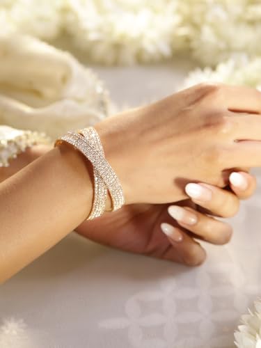 Image of Rubans Multi Layered Bracelet Trendy Jewellery Gift for Women & Girls