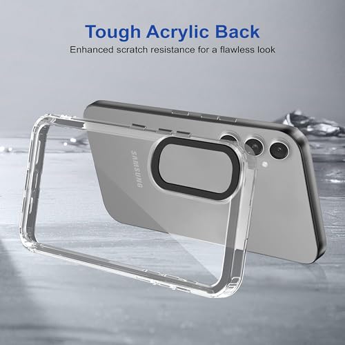 Image of amazon basics Back Case Cover for Samsung Galaxy S24 Plus 5G | Compatible for Samsung Galaxy S24 Plus 5G Back Cover | Case Cover with Camera Protection | (TPU + PC | Transparent)
