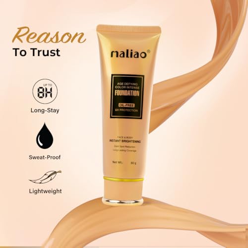 Image of Maliao Age-Defying Intense Full Coverage Foundation Cream For All Skin Type Spf 30 - Radiant Youth (Soft Ivory), 1 Count