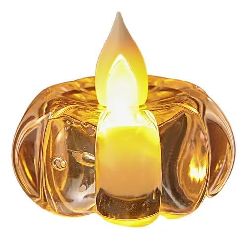 Acrylic Amless LED Diya Light | Tea Light Candles | Realistic Flameless Wind-Proof Diva & Smokeless | Battery Operated Diya for Home Décor, Gifting, Diwali & All Festival Decorations (Pack of -1)-image-33