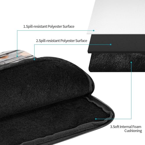 Dog Running Toward You Laptop Sleeve Case 17 Inch Suitable For Notebook Computer Tablet Traveling Carrying Simple Case3