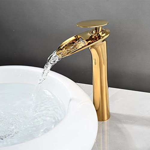 Robinet mitigeur de lavabo cascade eau chaude et froide