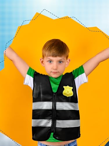 Disfraz de Chaleco Policía para Niños 3 Pzs miniatura 5