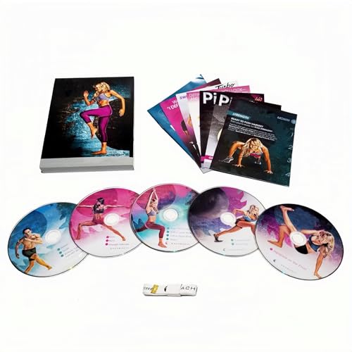 PIY0 Workout Complete kit,Include Home Workout Calendar,Eating Plan & Tape