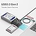 Unitek M.2 NVME SATA IDE Enclosure 3 in 1 Tool-Free Portable 10Gbps PCIe3.1a M.2 SATA3.1 IDE100 External Adapter USB 3.2 Hard Drive Reader for 2230/2242/2260/2280 NVME 2.5