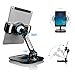 Tablet Stands and Holders Adjustable: Tablet Cell Phone Holder 360 Degree Swivel Angle Rotation for 4 to 11 inches Tab Phone iPad Samsung Galaxy Perfect POS Kitchen Bedside Office Table Reception
