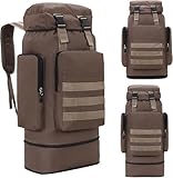 JuanNest Taktischer Wanderrucksack,Wanderrucksack 70L Groß Kapazität Trekkingrucksack Outdoor Universal Rucksack Camping Sport Reise Daypack Reiserucksack Für Herren Damen,Bergsteigen, Jagen C