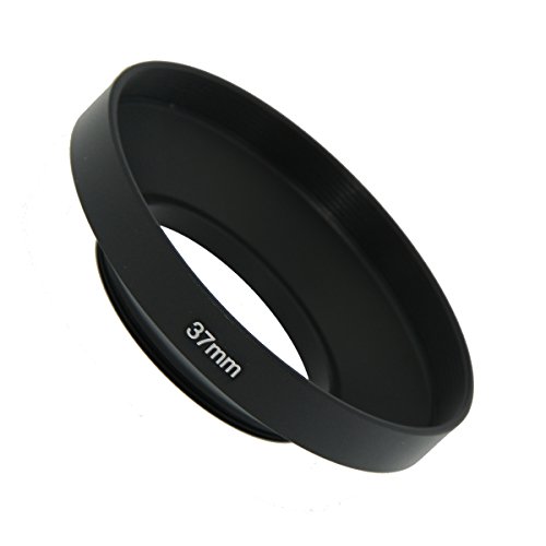 Sioti 37Mm Lens Hood, Matte Treatment Inside, Aluminum Material, Compatible With All Camera Lens S/C/N/F/O/P Etc.(37Mm) #TOP1