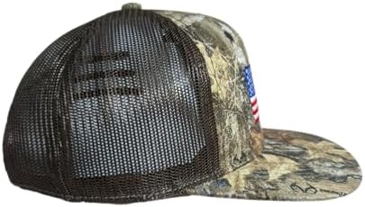Boné de caminhoneiro com bandeira americana patriótica de caça da