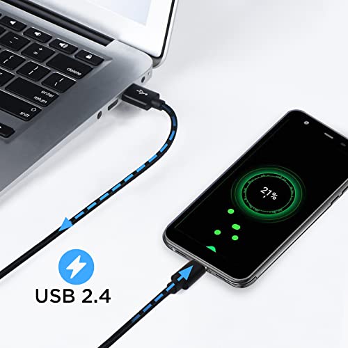 Lunasol Home 1m Câble USB C Type C pour Blackview BV8000 Pro / BV9000 Pro / BV9000 / BV9500 / BV9600 / P10000 Pro Rugged Smartphone Robuste - Blackview Type C Câble