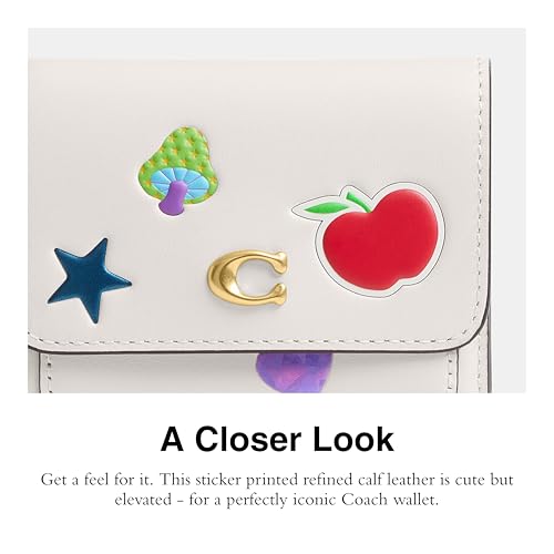 Coach Women's Mila Small Flap Wallet, B4/Chalk Multi4