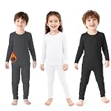 Zando Boys Thermal Underwear Set - Winter Warm Kids Long Johns 4T Kids Thermals Top and Bottom Fleece Lined...