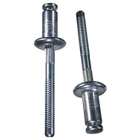 Buy Auto Supply # BAS02400 (100 Pack) 1/4" Window Regulator Aluminum Rivets - 1/2" Head - Aftermarket Replacement for 700-615 / GM 9436175 / Chrysler 6031115 / Ford 385189-S100 Cover