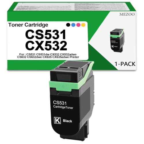 Image of MEZOO CS531 CX532 Black Toner Cartridge High Yield 75M10K0 Toner Cartridge
