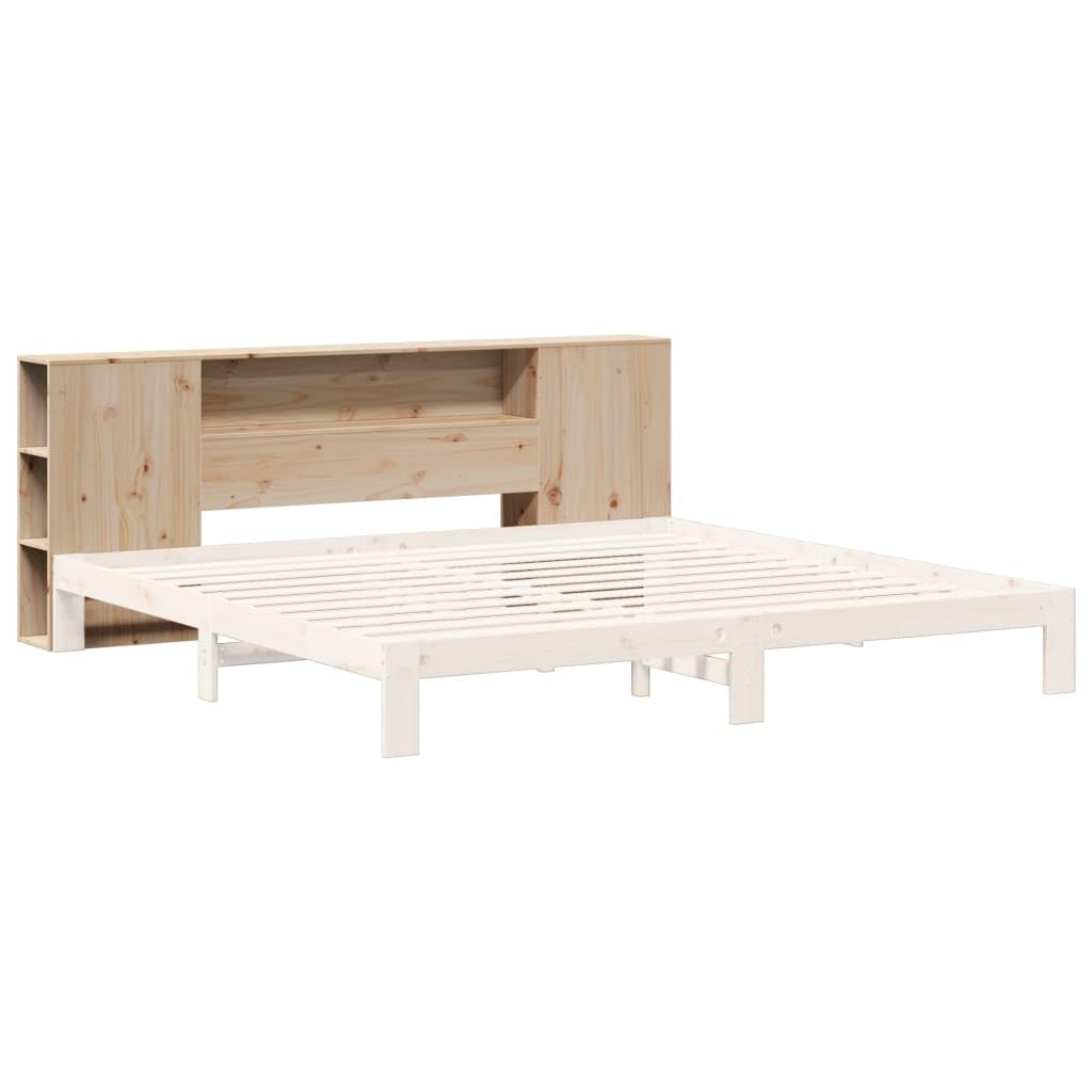 vidaXL Kopfteil, Bettkopfteil mit Stauraum, Freistehend Betthaupt für Holzbett Doppelbett, Holzkopfteil Bettzubehör Schlafzimmer, 180cm Massivholz Kiefer