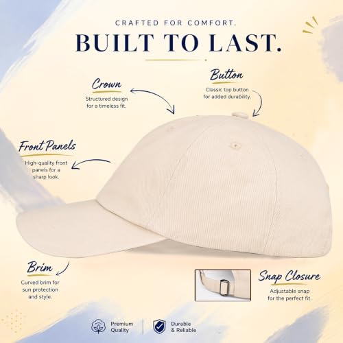 Image of Feathers Cotton Cap for Men & Women | Adjustable Baseball Unisex Caps | Breathable Outdoor Running, Gym & Travel Hat | Styles Cap for Men
