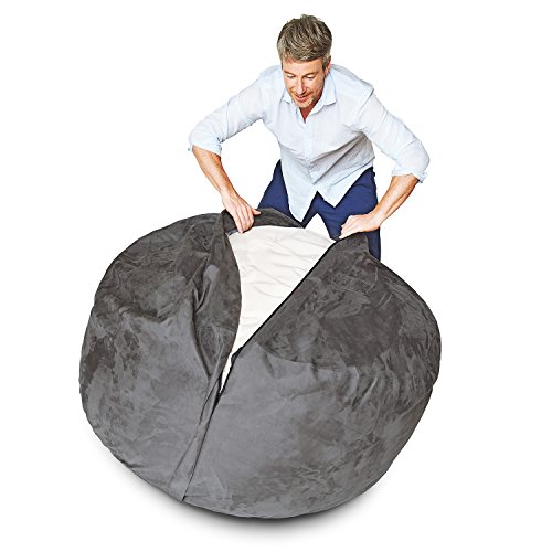 Lumaland Luxury Microsuede Outer Cover for Bean Bags...