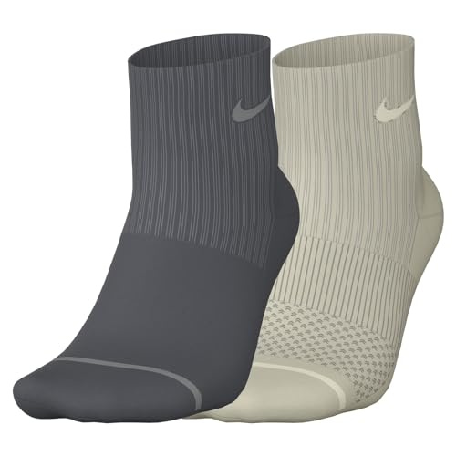 Nike EVERYDAY 2 PACK ANKLE CUSHIONED WOOL BLEND SOCKS YTH 5Y - 7Y WOMEN 6-10 MEN 6-8
