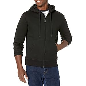 Amazon Essentials Men’s Full-Zip Hooded Fleece Sweatshirt (Available in Big & Tall)