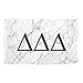Produktbild Delta Delta Delta Tri Delta-Flagge, Hellmarmor, 3 x 5