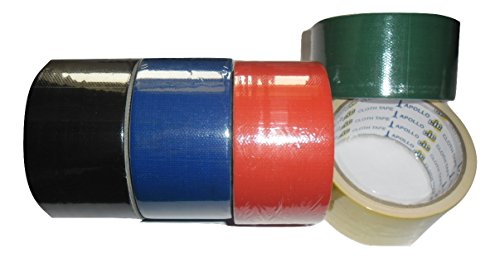 48 Mm / 1.9 Inch X 6 Yards Self Adhesive Cloth Gum Tape For Book Binding - Pack Of 5 Rolls #TOP13