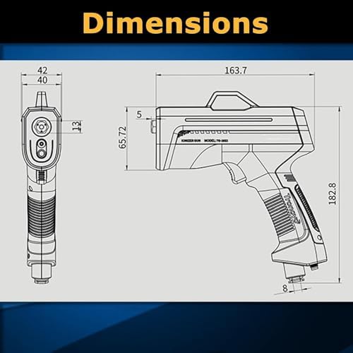 Ionizing Air Gun - Anti Static Eliminator for Auto Painting, Electronics, Film Packaging & Precision Machinery - Pulse Type Static Control Tool
