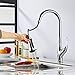 Newhhalo Grifo de fregadero de cocina,4 modo de salida de agua de acero inoxidable de latón macizo de una sola manija,Grifo mezclador de fregadero cromado pulverizador