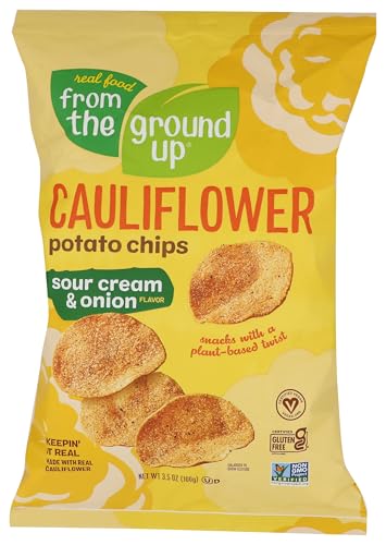 FROM THE GROUND UP Sour Cream & Onion Cauliflower Chips,