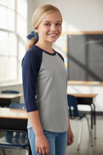 Image of ToBeInStyle Women's Classic Two Color Cotton Baseball T-Shirts