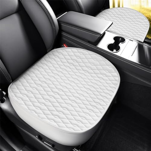 2PCS Car Seat Cover Luxury Napa Leathers Front Seat Covers for Tesla