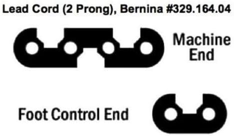 Sew-Link Lead Power Cord (2 Prong) #329.164.04 for Bernina Sewing Machines