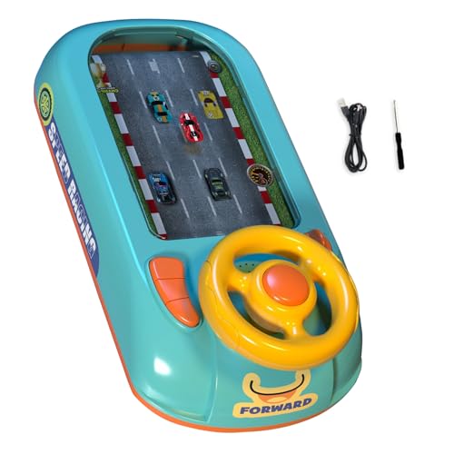 Jeu de voiture de course simulée musical et interactif pour éveiller les tout-petits