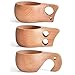 TANFEI 3 Packs Kuksa Wooden Cup Camping Wood Mug Coffee Cups, Traditional Wooden Cup Nordic Design, Cup for Camping Home Office