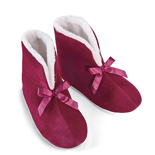 Collections Etc Comfy Fleece Lined Slipper Booties