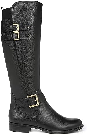 Naturalizer Womens Jessie Knee High Buckle Detail Riding Boots Black Leather 7 M | Image 5