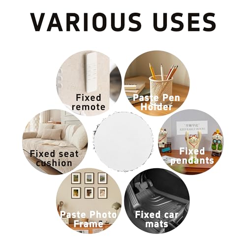 Image of pson 30Pcs 1.5 Inch Black Sticky Adhesive Dots, Round Hook and Loop Fasteners, Double Sided Self Adhesive Tape for Home Office Wall Mounting, Carpet Gripper, Industrial Strength Nylon