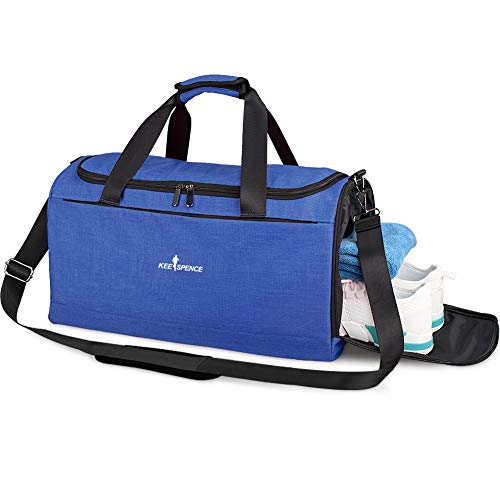 Gym Duffle Bag, with Shoe Compartment and Wet Pocket for Men Swim Sports