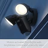Ring Floodlight Cam Wired Plus | Outdoor Security Camera 1080p HD Video, LED Floodlights, Siren, Wifi, Hardwired | alternative to CCTV system | 30-day free trial of Ring Subscription | Black - Image 3