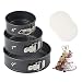 Turbo Bee Springform Pan Set, Nonstick Round Cake Pan 3pcs 4.7"7"9.4", Premium Detachable Bakeware Chseecake Pans with 50 PCS Parchment Paper Liners for Baker and Baking Enthusiast