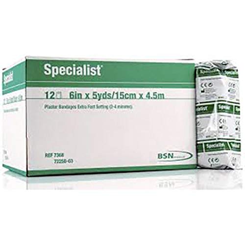 BSN - 72591 Specialist Plaster Bandages, Extra Fast, 3" x 3 Yards, Box of 12